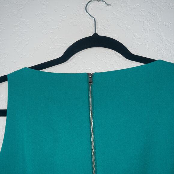 Loft Green Sleeveless V-Neck Dress Size 4 - Picture 7 of 7